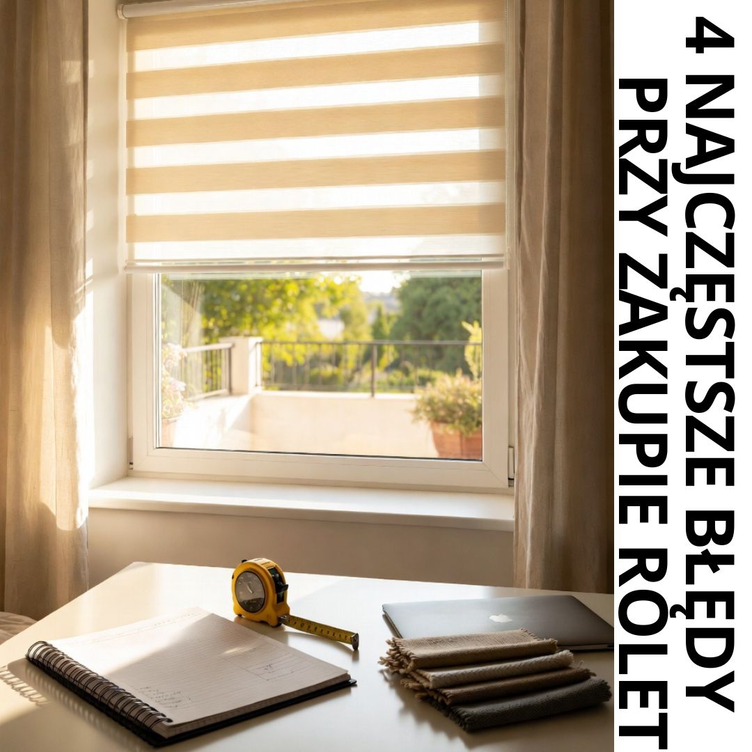 4 najczęstsze błędy przy wyborze rolet. Co sprawdzić przed zamówieniem?